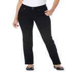 Stretch Built-in Slimming Panel Straight Leg Jeans image number null