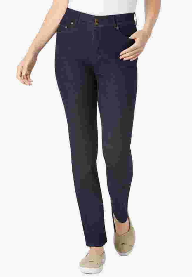 Secret Solutions&trade; Tummy Smoothing Straight Leg Denim Jean image number 0