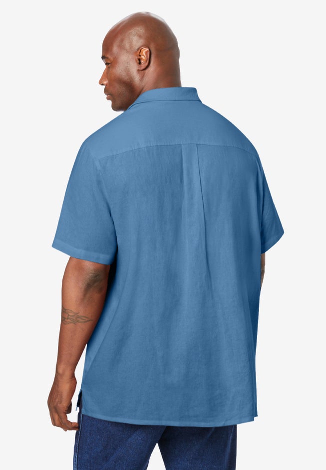 Short-Sleeve Linen Shirt image number 1