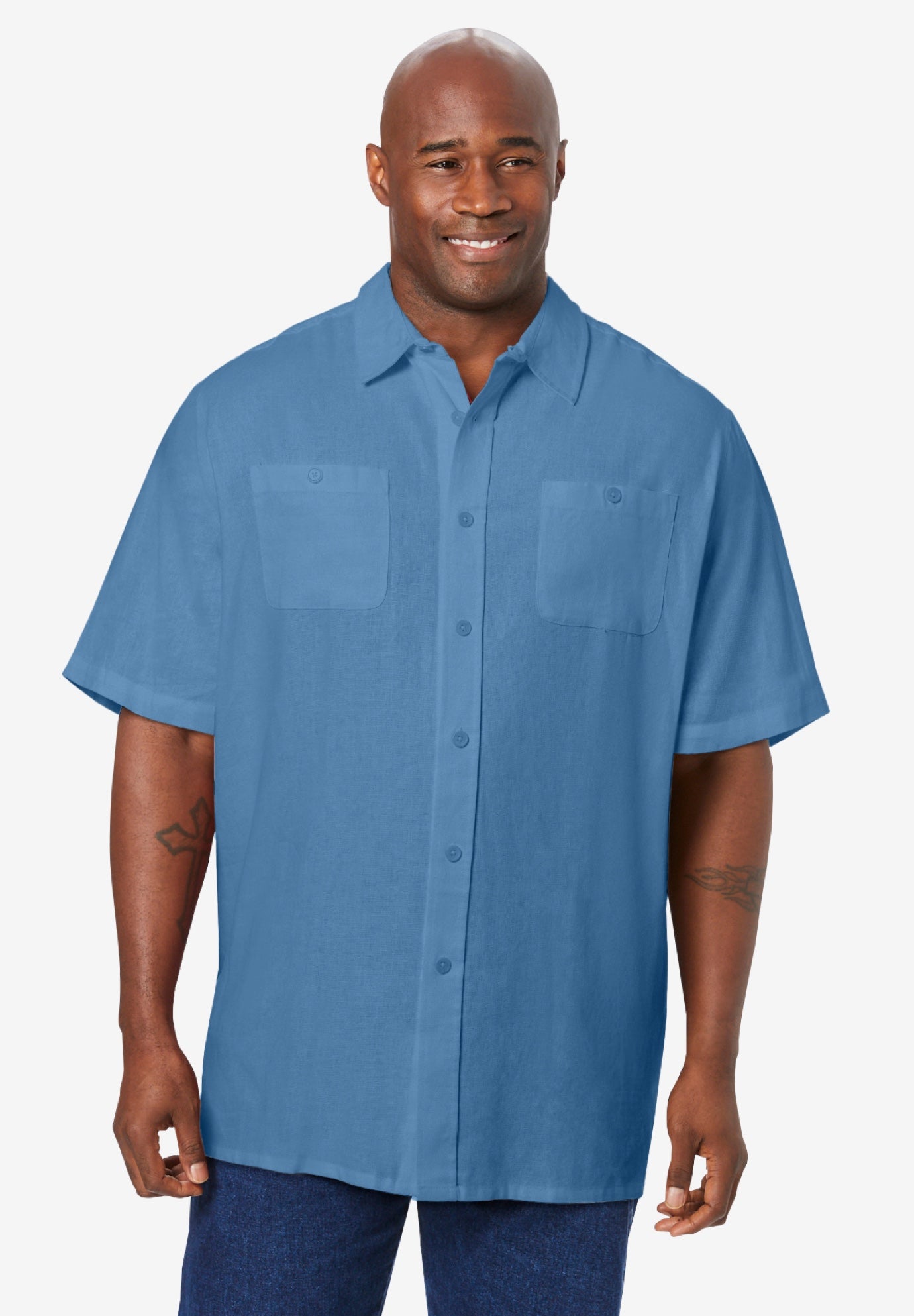 Short-Sleeve Linen Shirt image number 0