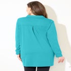 Cloud Knit French Terry Collared Tunic image number null