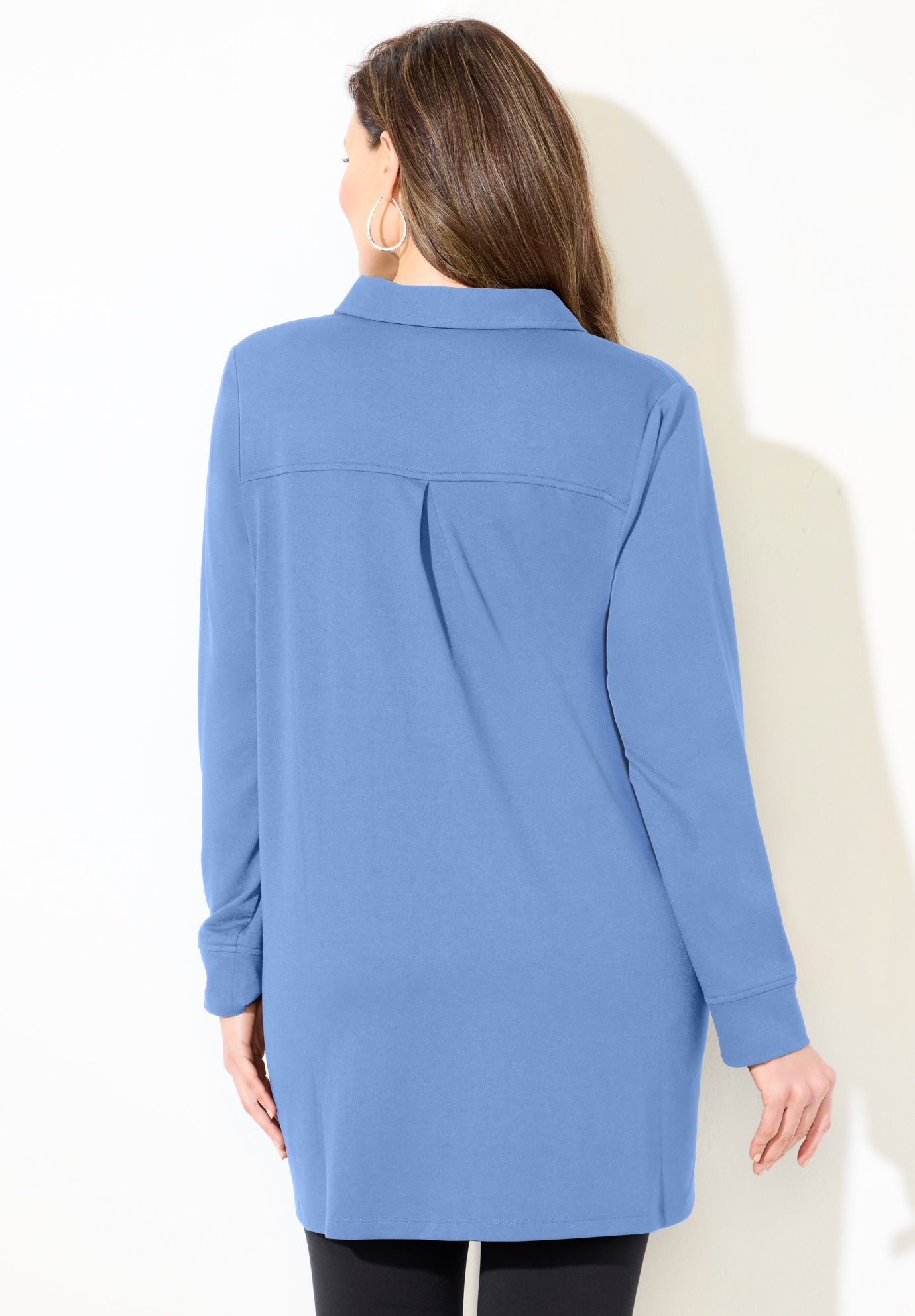Cloud Knit French Terry Collared Tunic image number 4