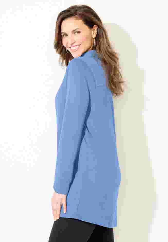 Cloud Knit French Terry Collared Tunic image number 2