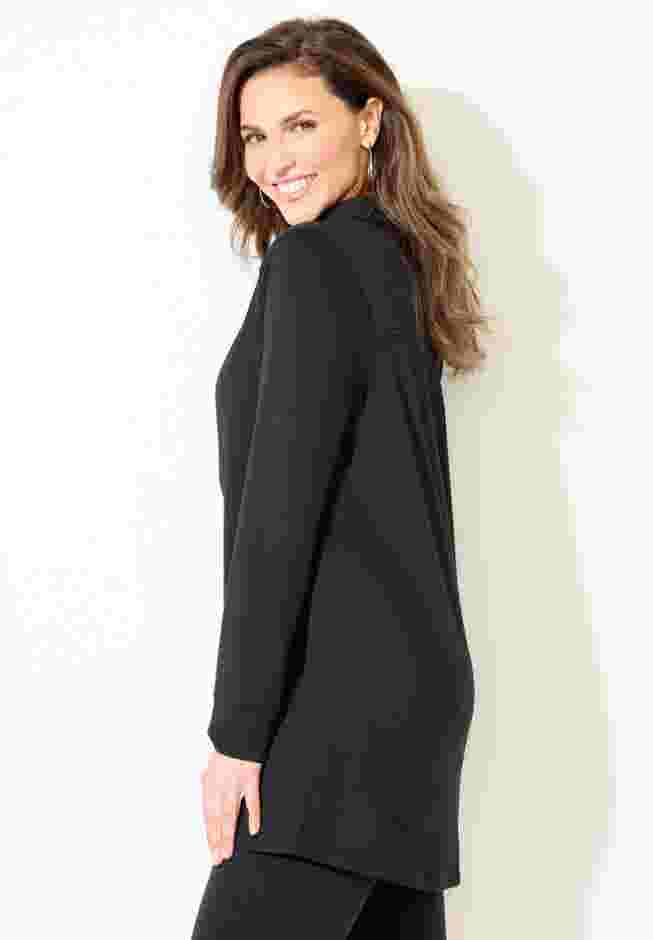 Cloud Knit French Terry Collared Tunic image number 2