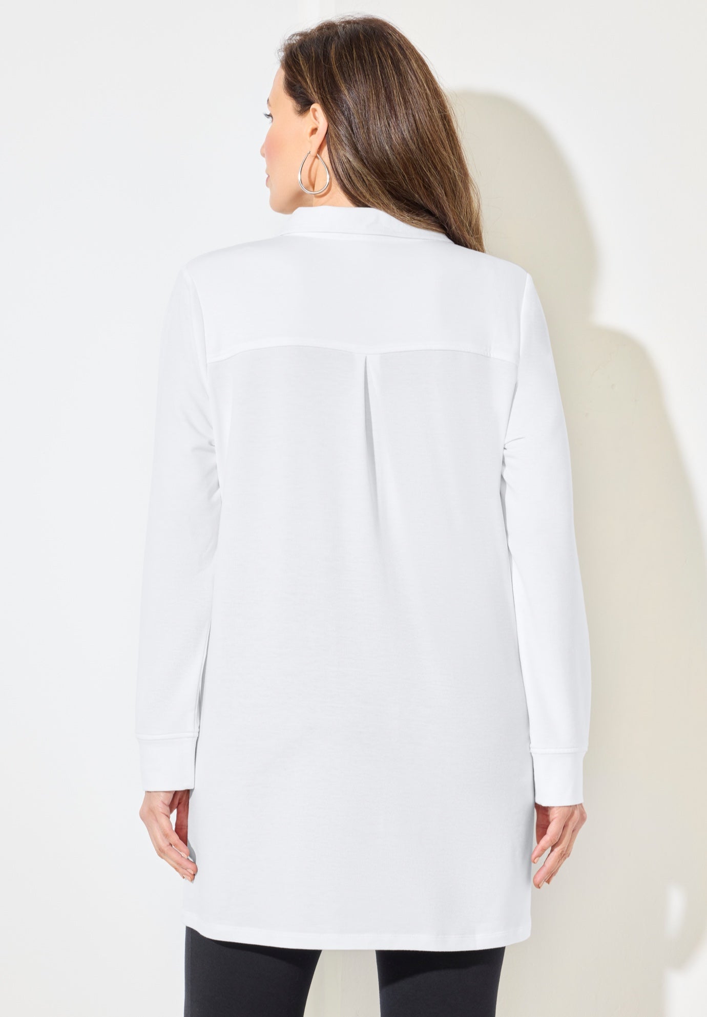 Cloud Knit French Terry Collared Tunic image number 4