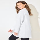 Cloud Knit French Terry Collared Tunic image number 3