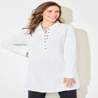Cloud Knit French Terry Collared Tunic image number 0