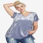 Crushed Velour Tee image number null