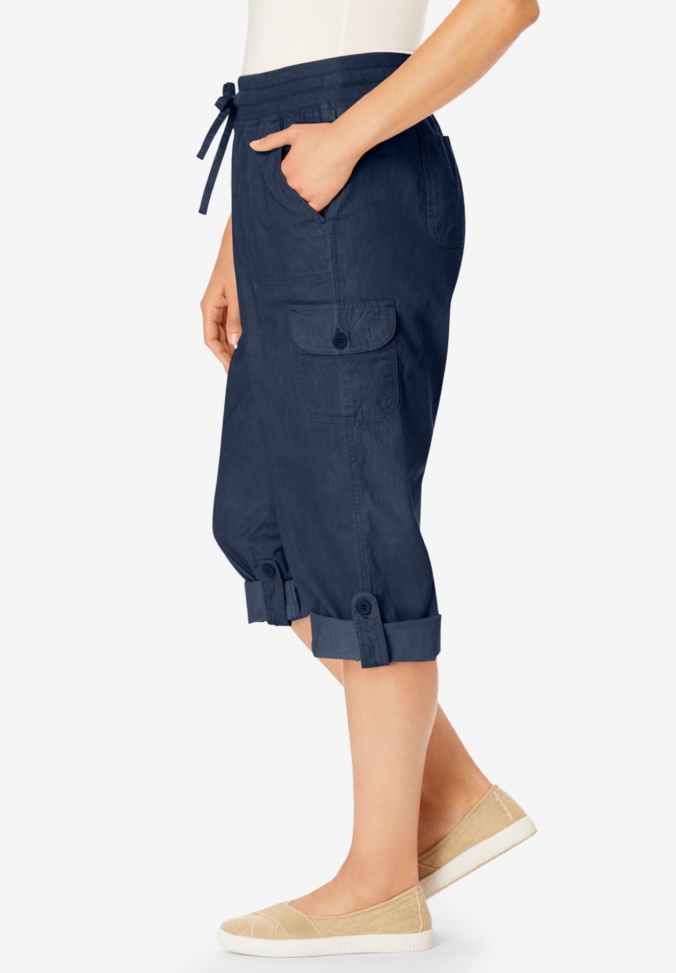 Convertible Length Cargo Capri/Bermuda image number 2