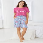 Print Pajama Shorts image number null