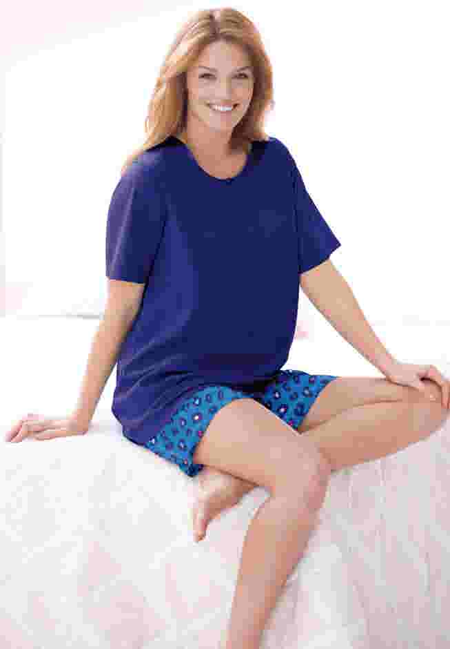 Print Pajama Shorts image number 4