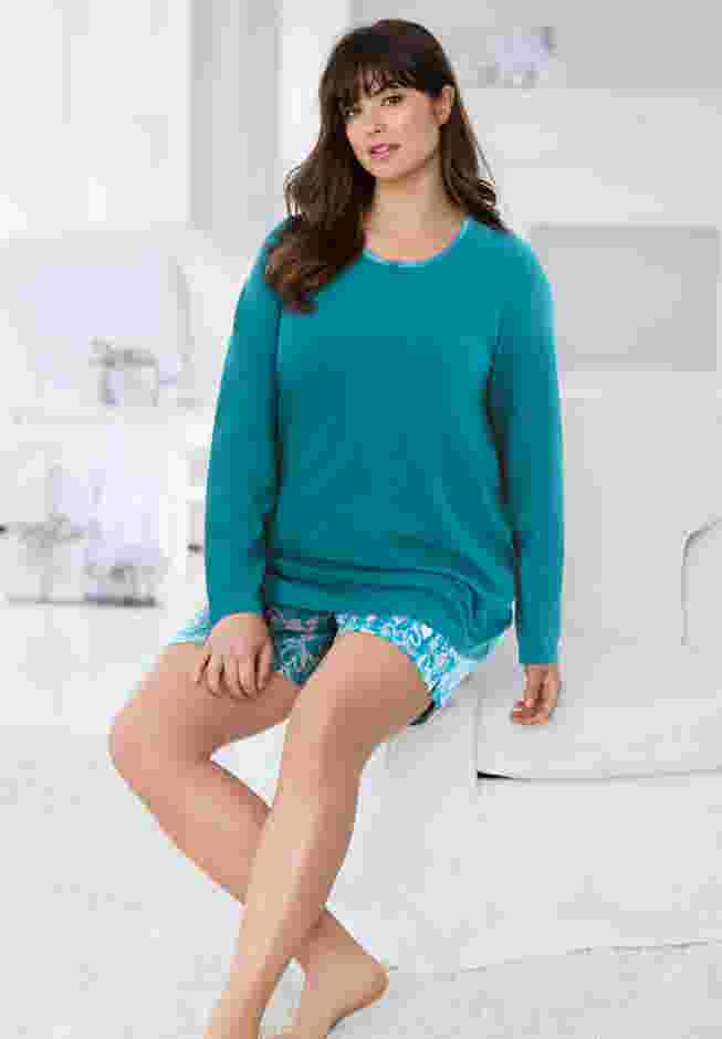 Print Pajama Shorts image number 5