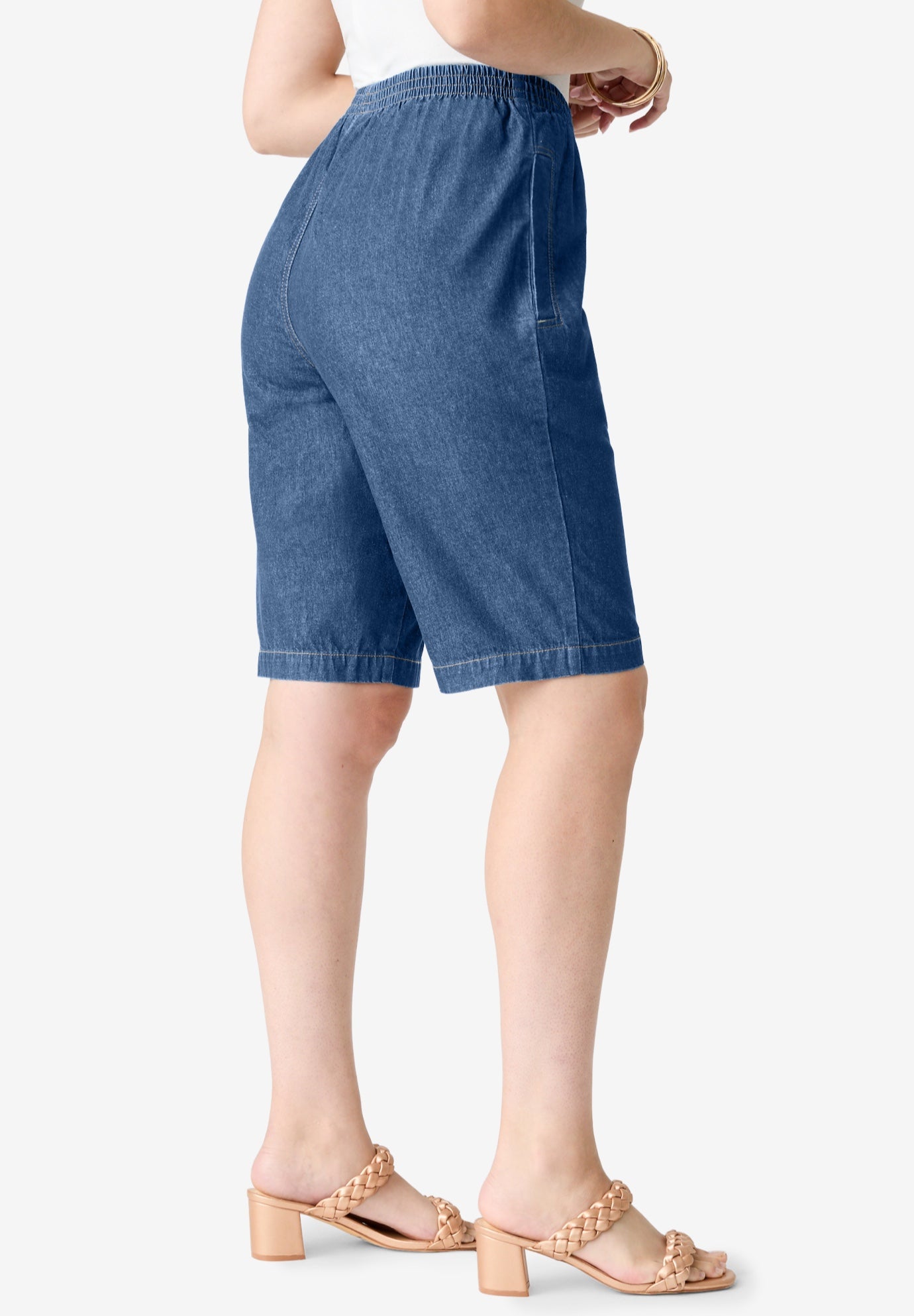 Plus Size Easy-Wear Bermuda Short image number 2