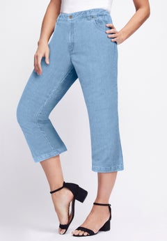 Classic Cotton Denim Capri