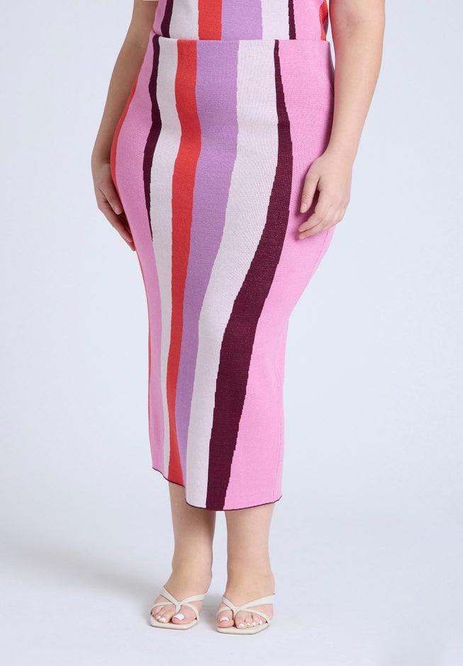 Intarsia Column Skirt image number 1