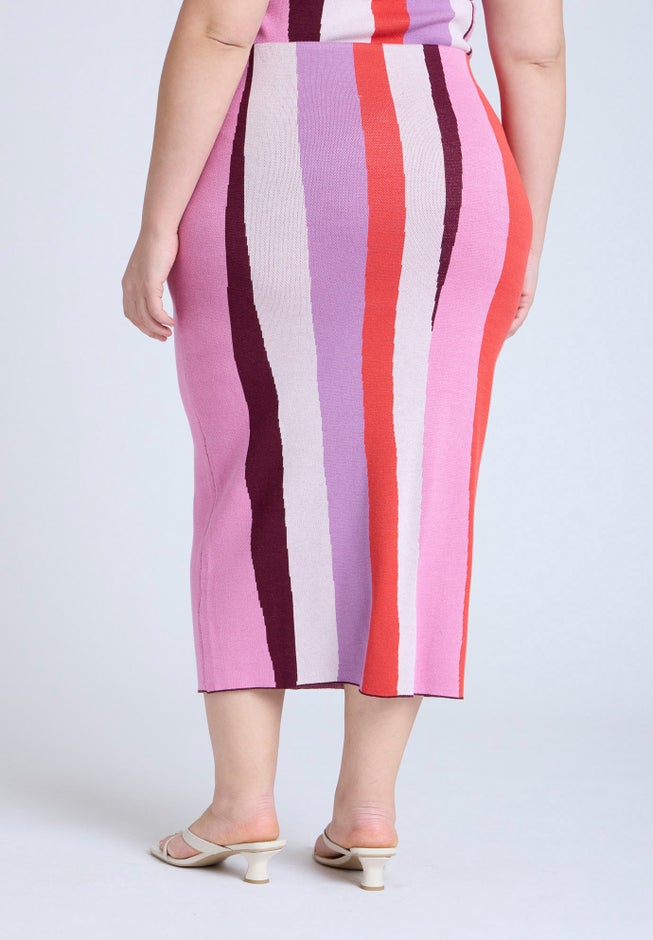 Intarsia Column Skirt image number 2