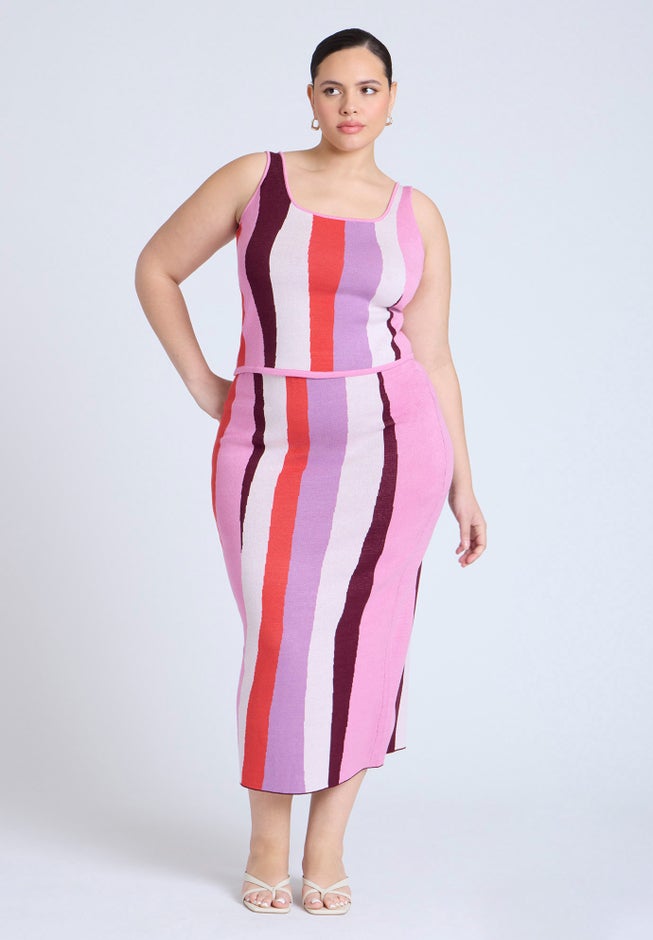 Intarsia Column Skirt image number 0