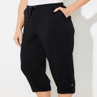 Cloud Knit French Terry Roll Tab Capri image number null