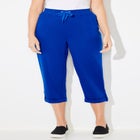 Cloud Knit French Terry Roll Tab Capri image number null