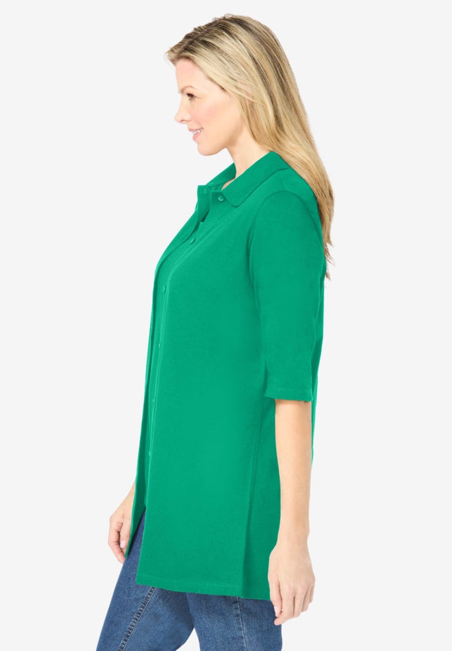 Knit Shirt With Free Tank image number 1