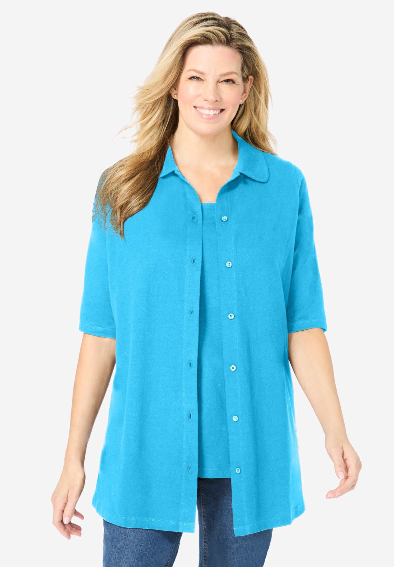 Knit Shirt With Free Tank image number 0