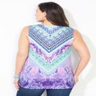 Sparkling Crochet Trim Tank image number null