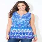 Sparkling Crochet Trim Tank image number null