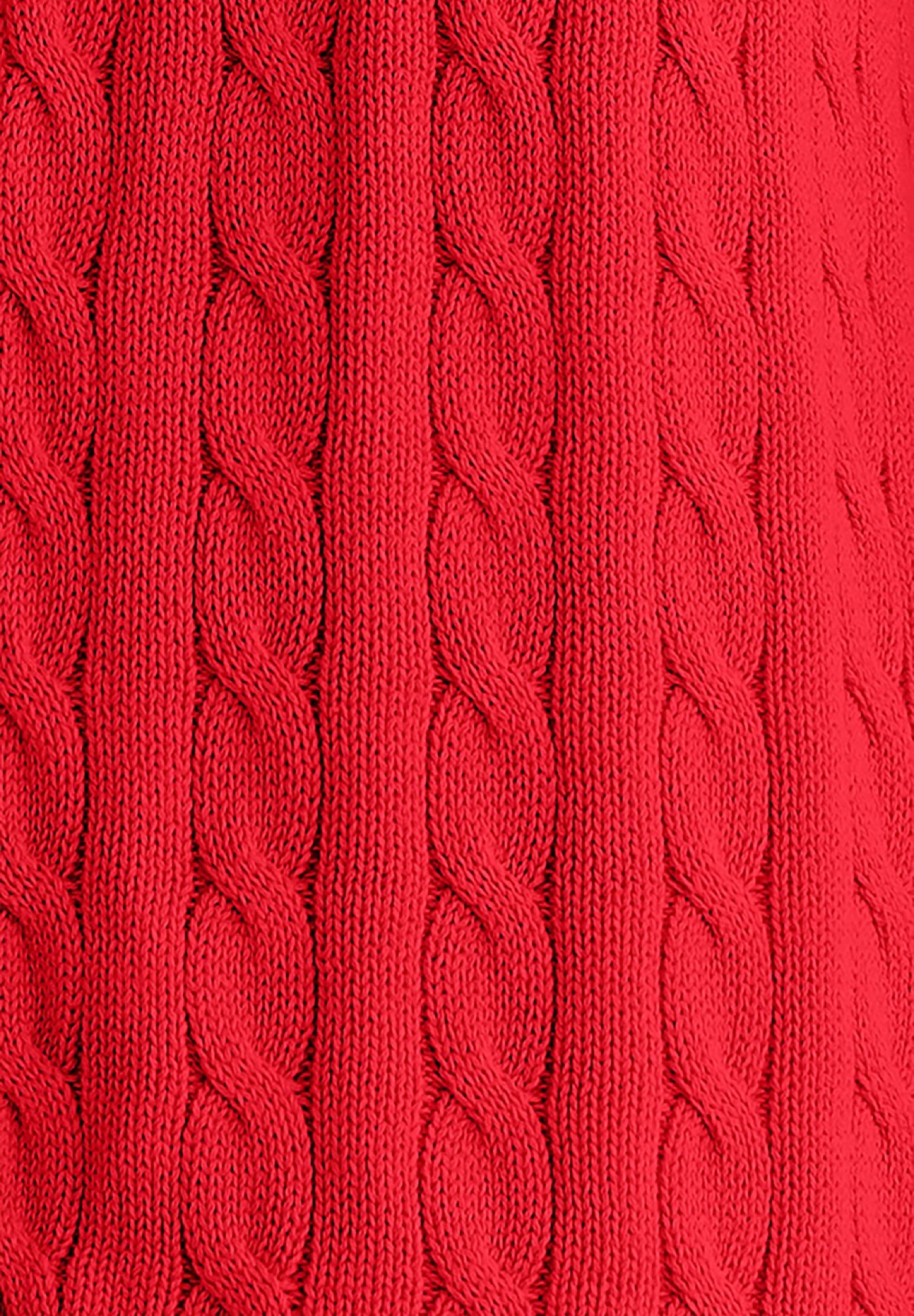Cotton Cable Knit Cardigan Sweater image number 3