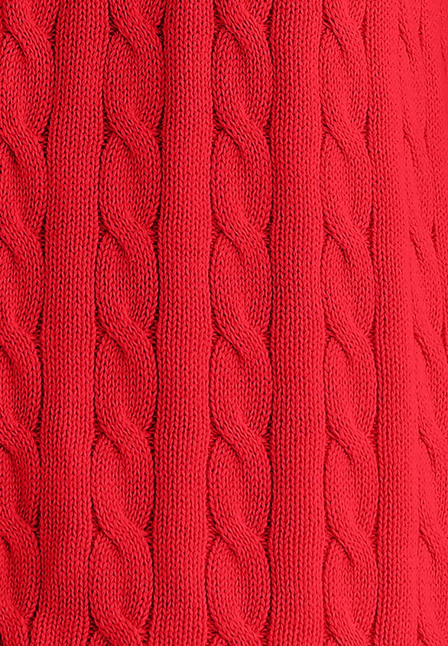 Cotton Cable Knit Cardigan Sweater image number 3