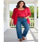 Cotton Cable Knit Cardigan Sweater image number 0
