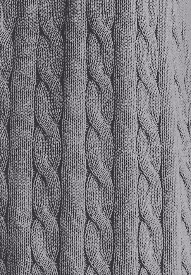 Cotton Cable Knit Cardigan Sweater image number 1