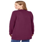 Cotton Cable Knit Cardigan Sweater image number null