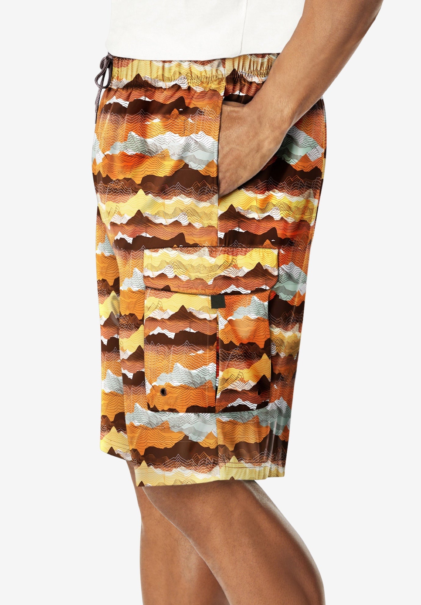 8" Flex Cargo Swim Trunks image number 2