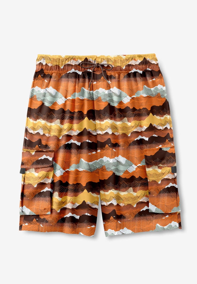 8" Flex Cargo Swim Trunks image number 3