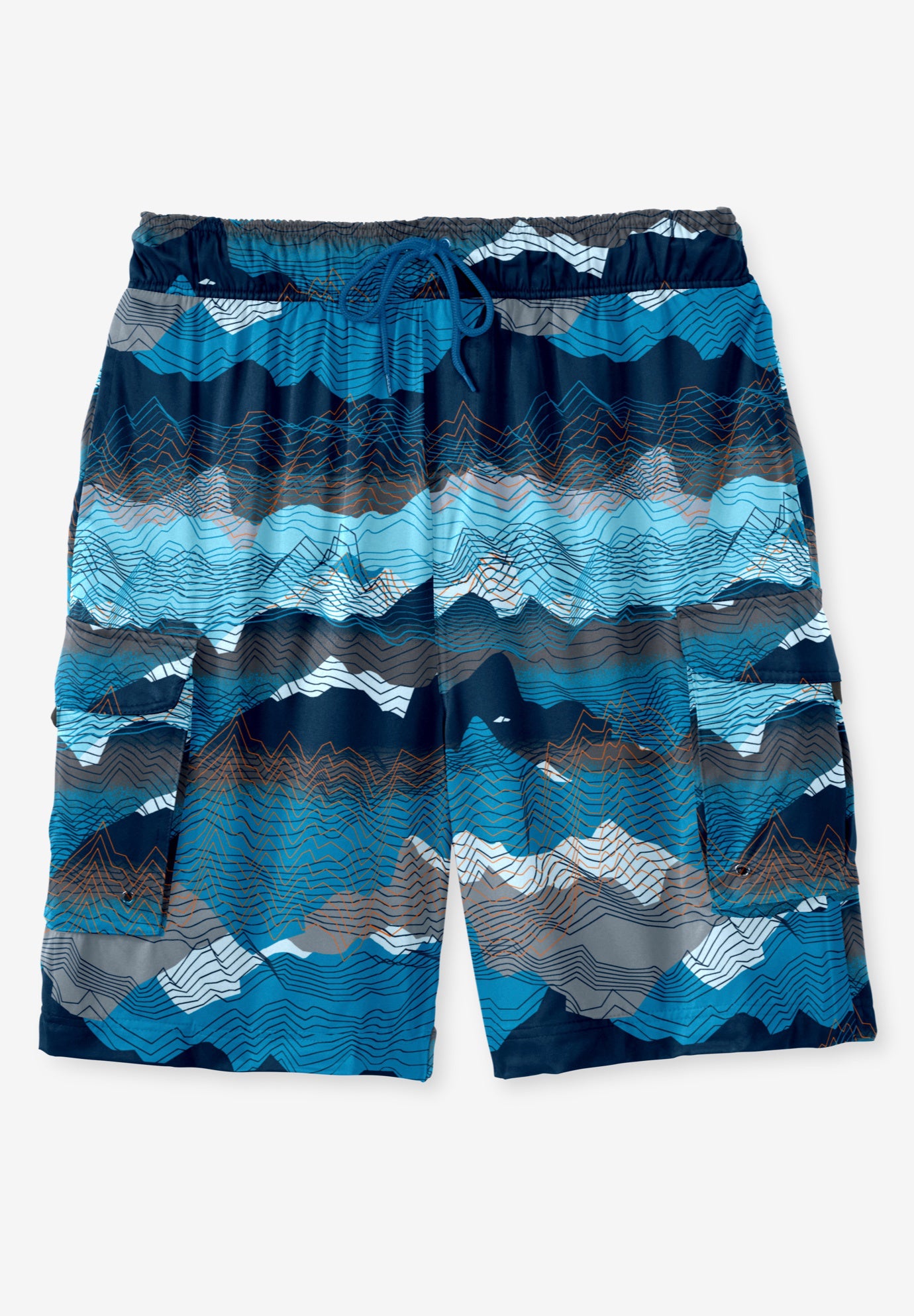8" Flex Cargo Swim Trunks image number 0