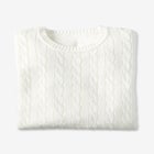 Cable Knit Pullover Crewneck Sweater image number null
