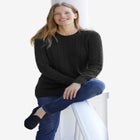 Cable Knit Pullover Crewneck Sweater image number 0