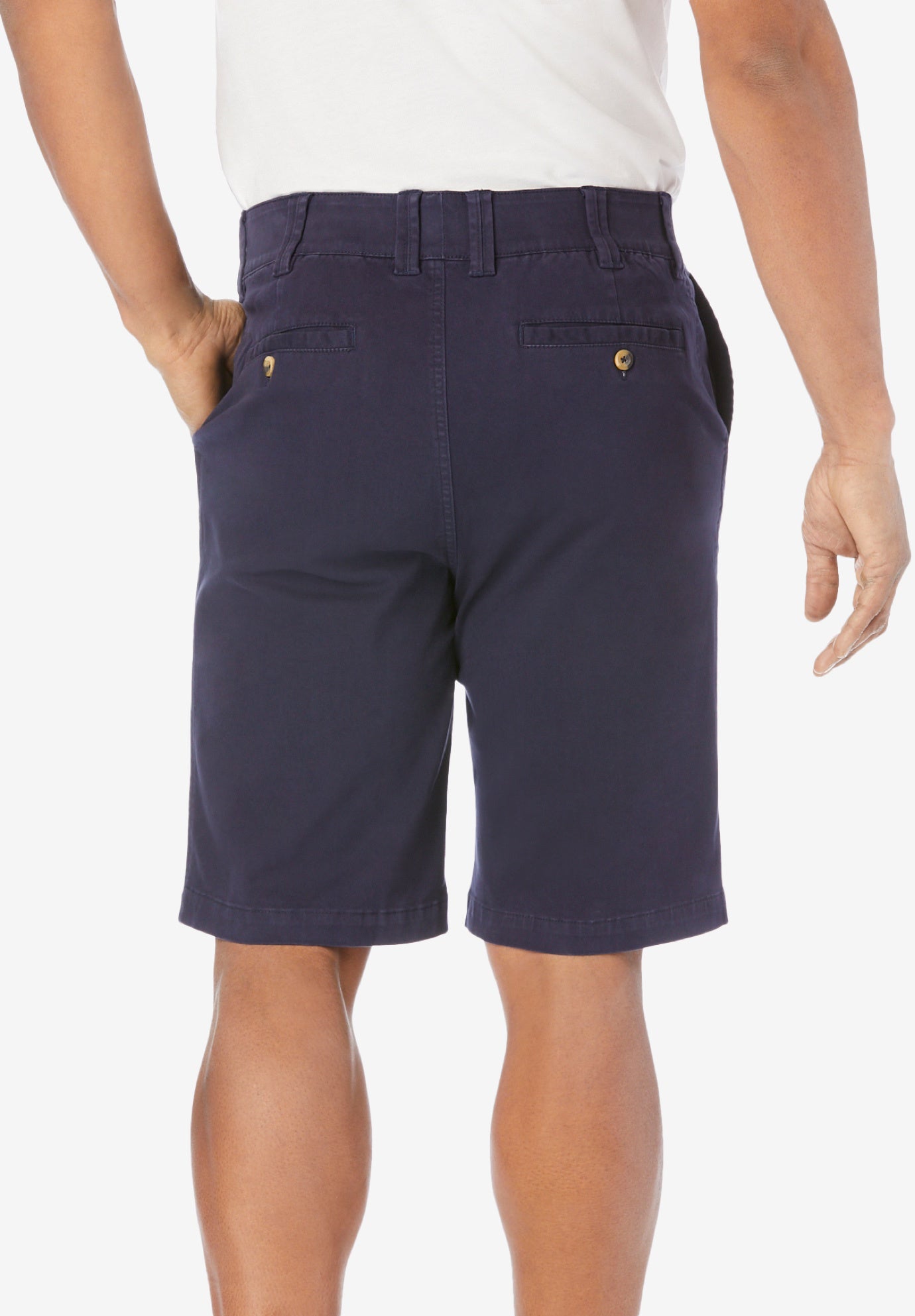 10" Flex Full-Elastic Waist Chino Shorts image number 1