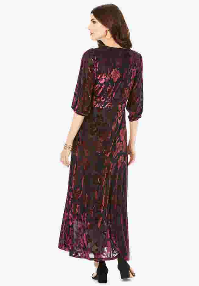 Velvet Burnout Dress image number 1