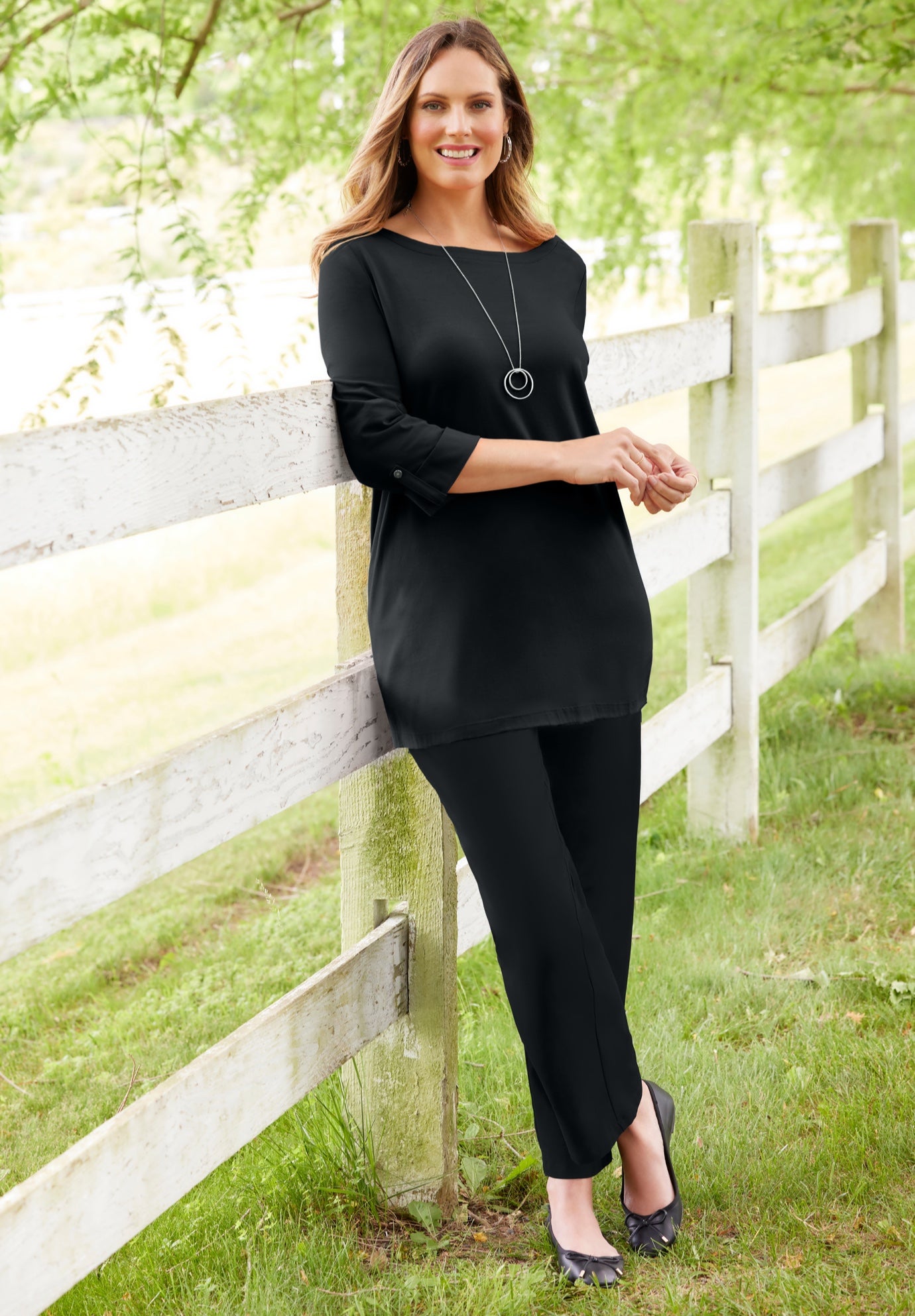 Suprema&reg; Boatneck Tunic Top image number 0