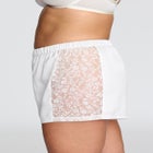 The Lace Panel Shorts - Recycled Satin image number null
