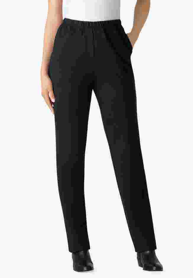 Straight Leg Ponte Knit Pant image number 0