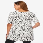 Stretch Cotton Square Neck Tunic image number 2