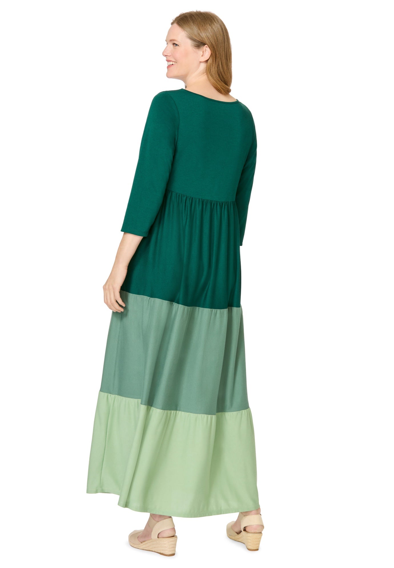 Colorblock Tiered Dress image number 1