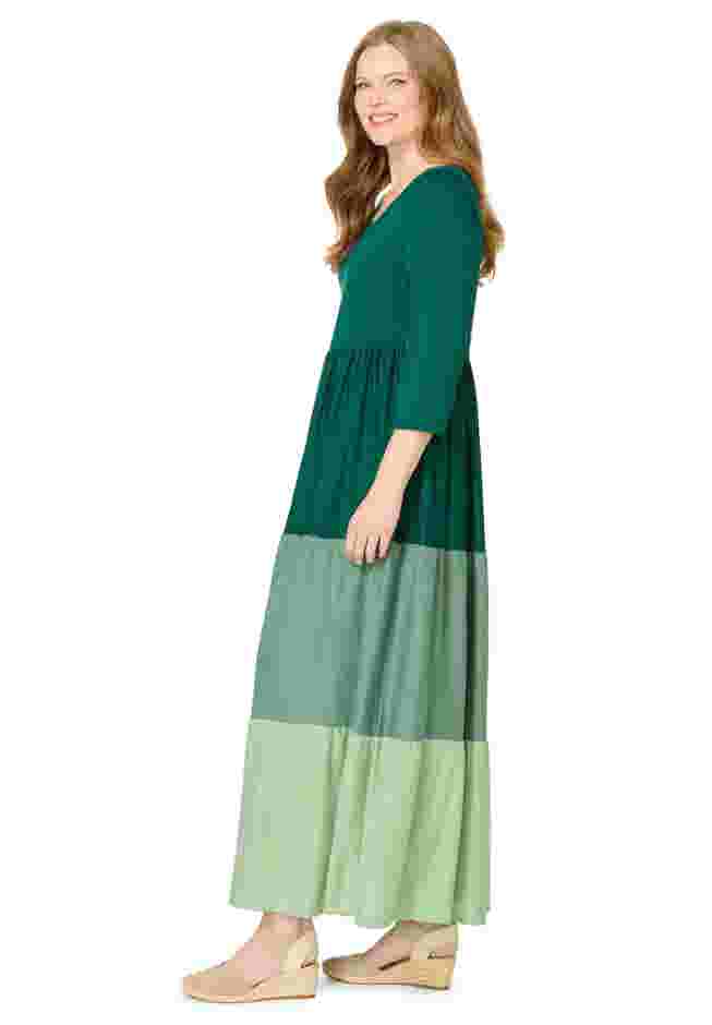 Colorblock Tiered Dress image number 2