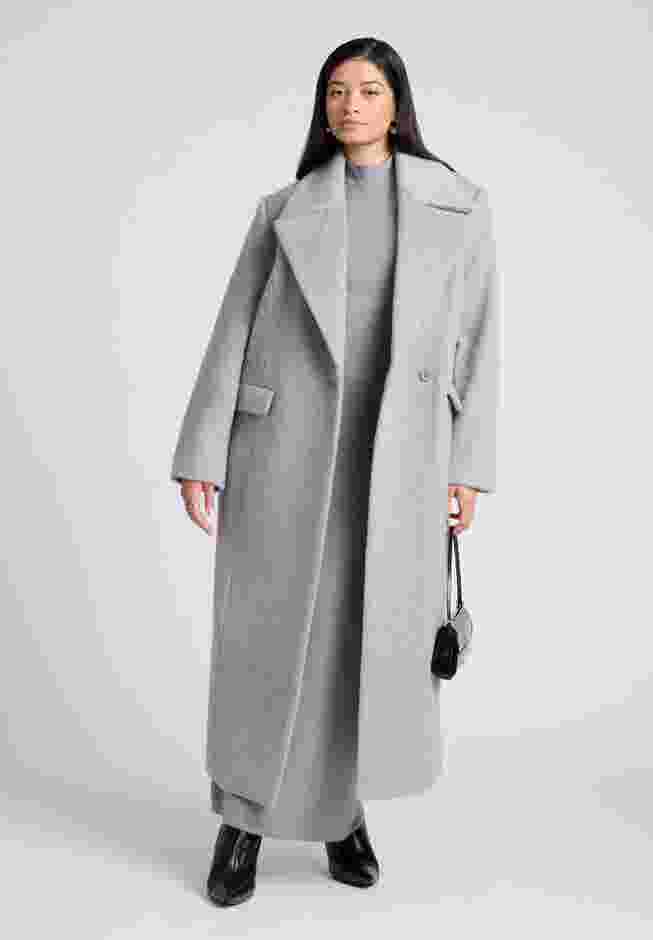 Textured Long Coat image number 3