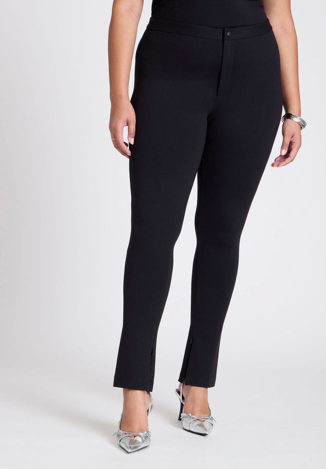 Legging With Zipper Slit Hem image number 1