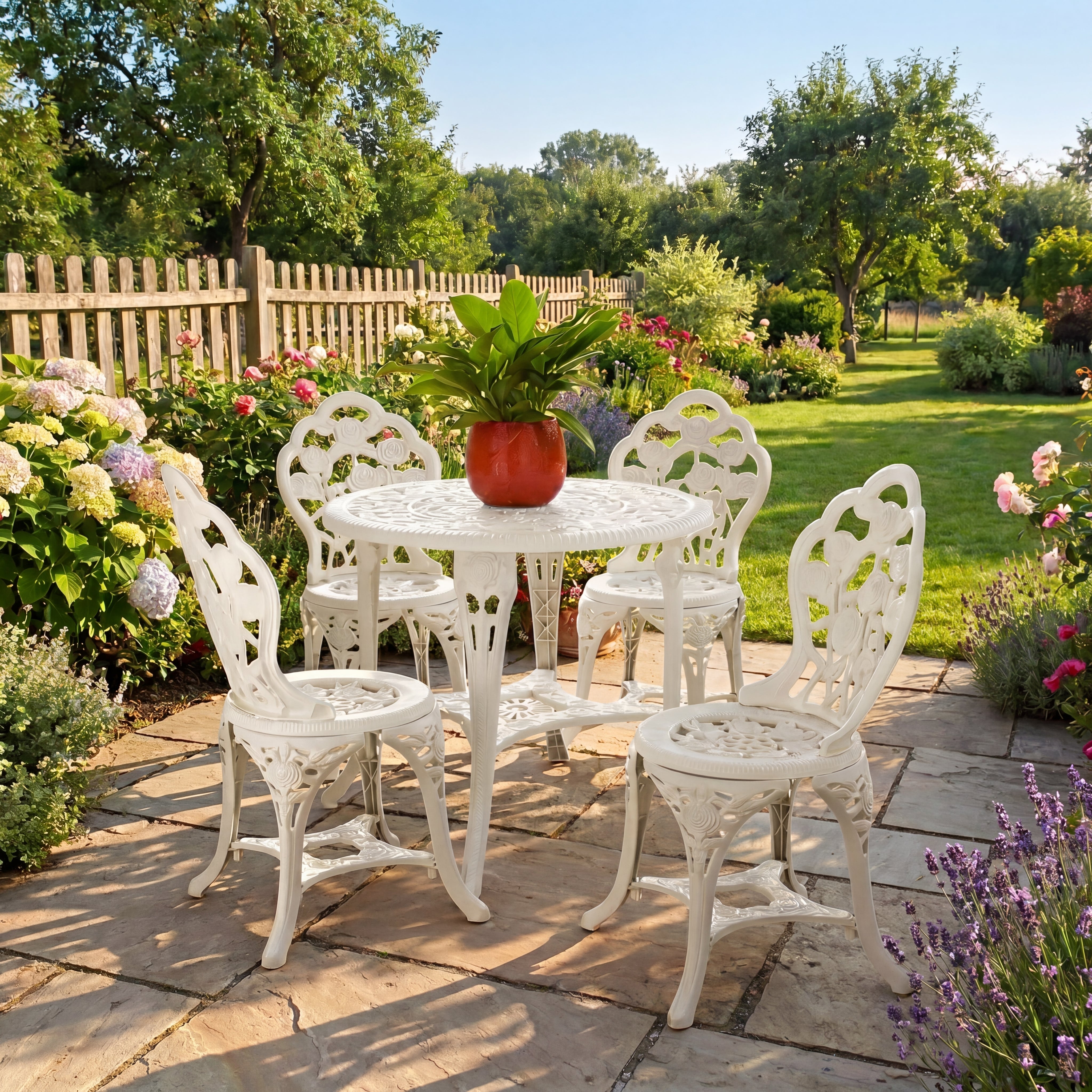 5-Piece Table and Chair Bistro Set image number 1