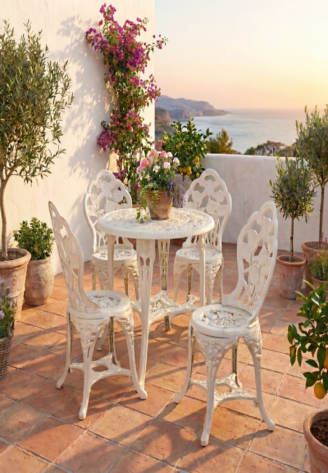 5-Piece Table and Chair Bistro Set image number 2