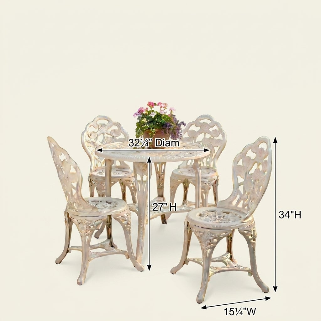 5-Piece Table and Chair Bistro Set image number 3